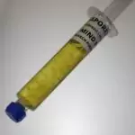 Jedi Mind Fuck Mushroom Liquid Culture syringe (side shot)
