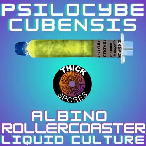 Albino Rollercoaster Liquid Culture Syringe